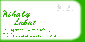 mihaly lakat business card